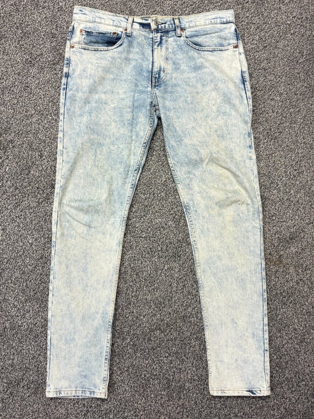 Levi's 512 Slim Taper Light Acid Wash Jeans, Size 34x34